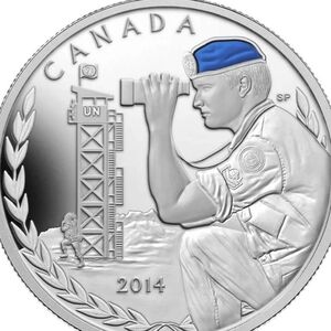 2014 RCM $20 Canadian Peacekeeping in Cyprus, 50th Anniversary - Pure Silver